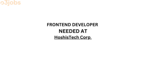 FRONTEND DEVELOPER NEEDED AT Hashi Corp